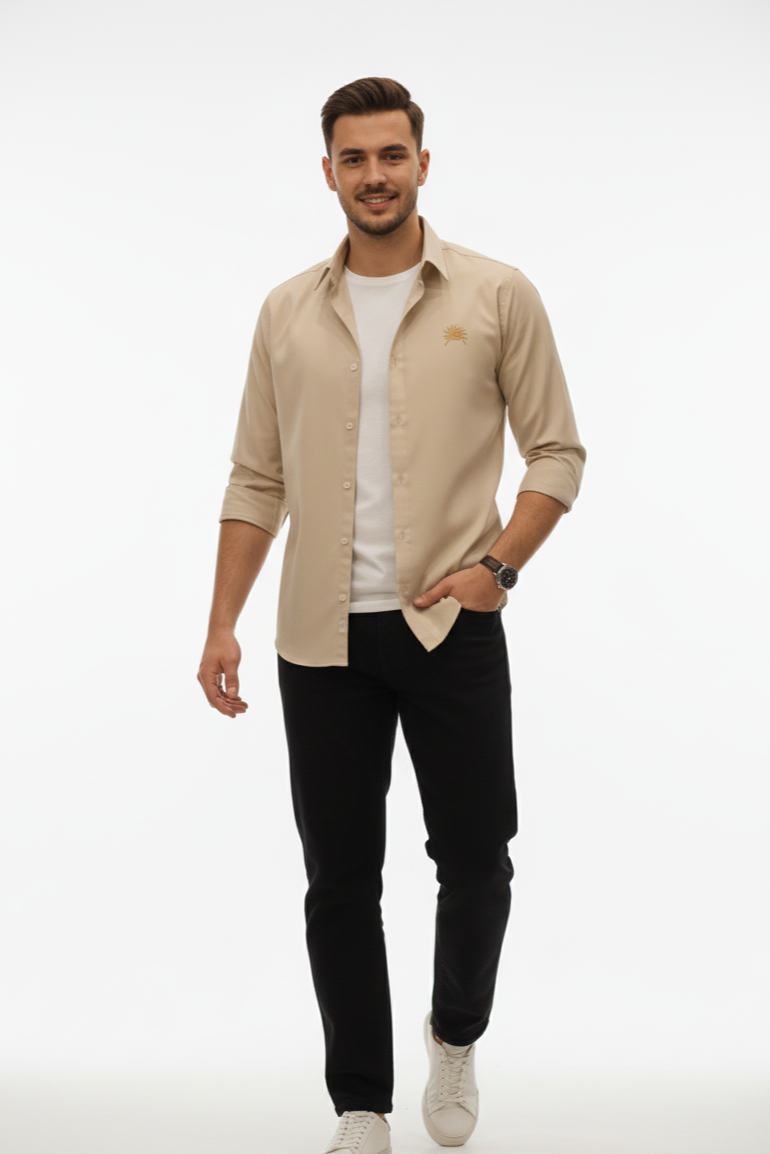 Andanza Essentials Shirt – Beige