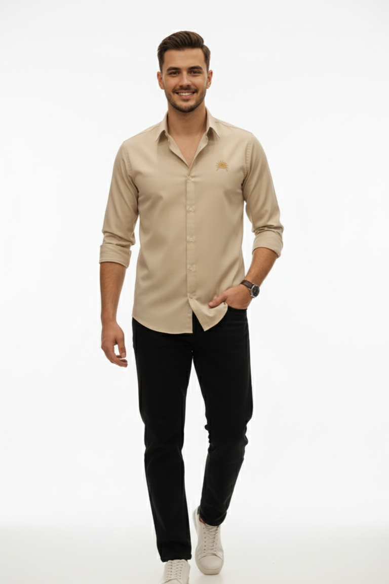 Andanza Essentials Shirt – Beige