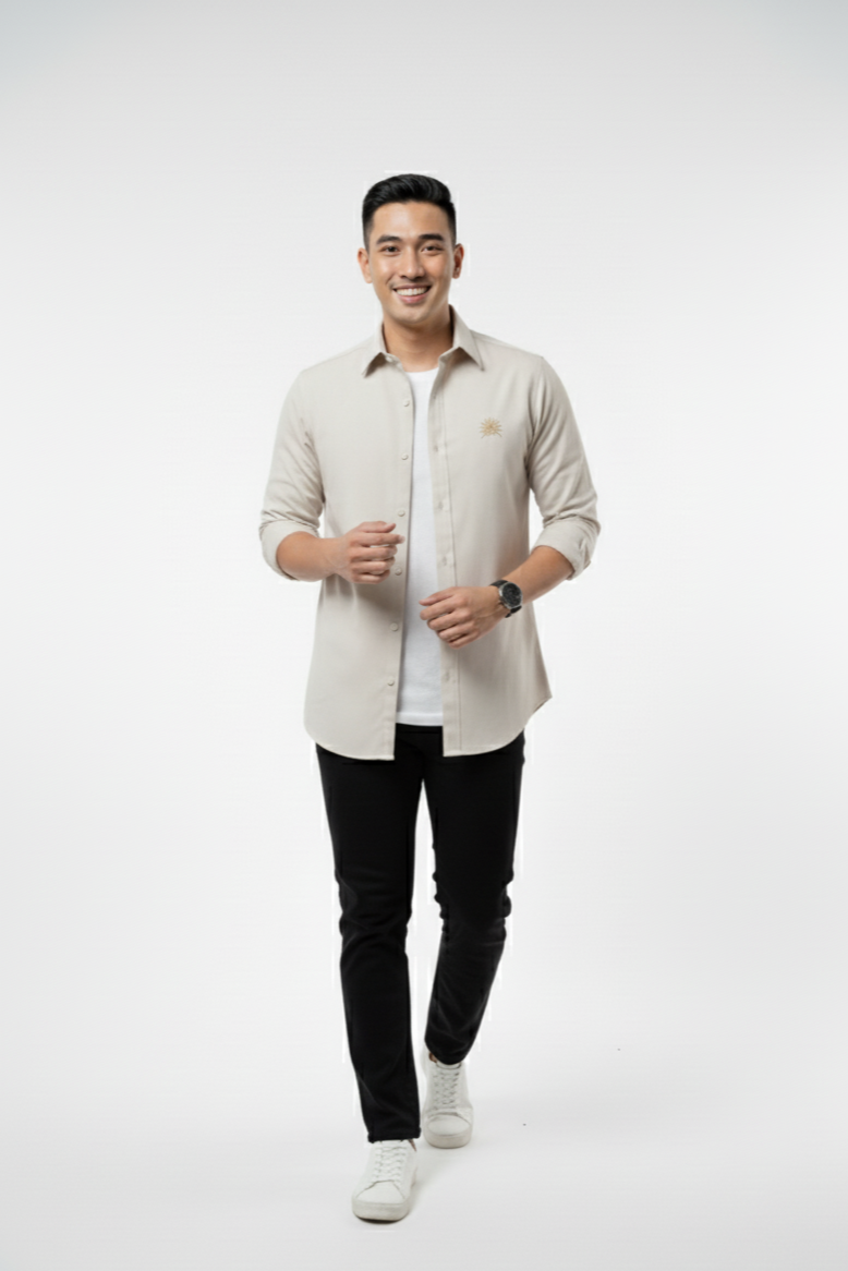 Andanza Essentials Shirt – Light Beige
