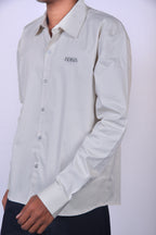 ORIGIN CODE – Light Beige Twill Cotton Shirt | Relaxed Fit Premium Casualwear – ANDANZA
